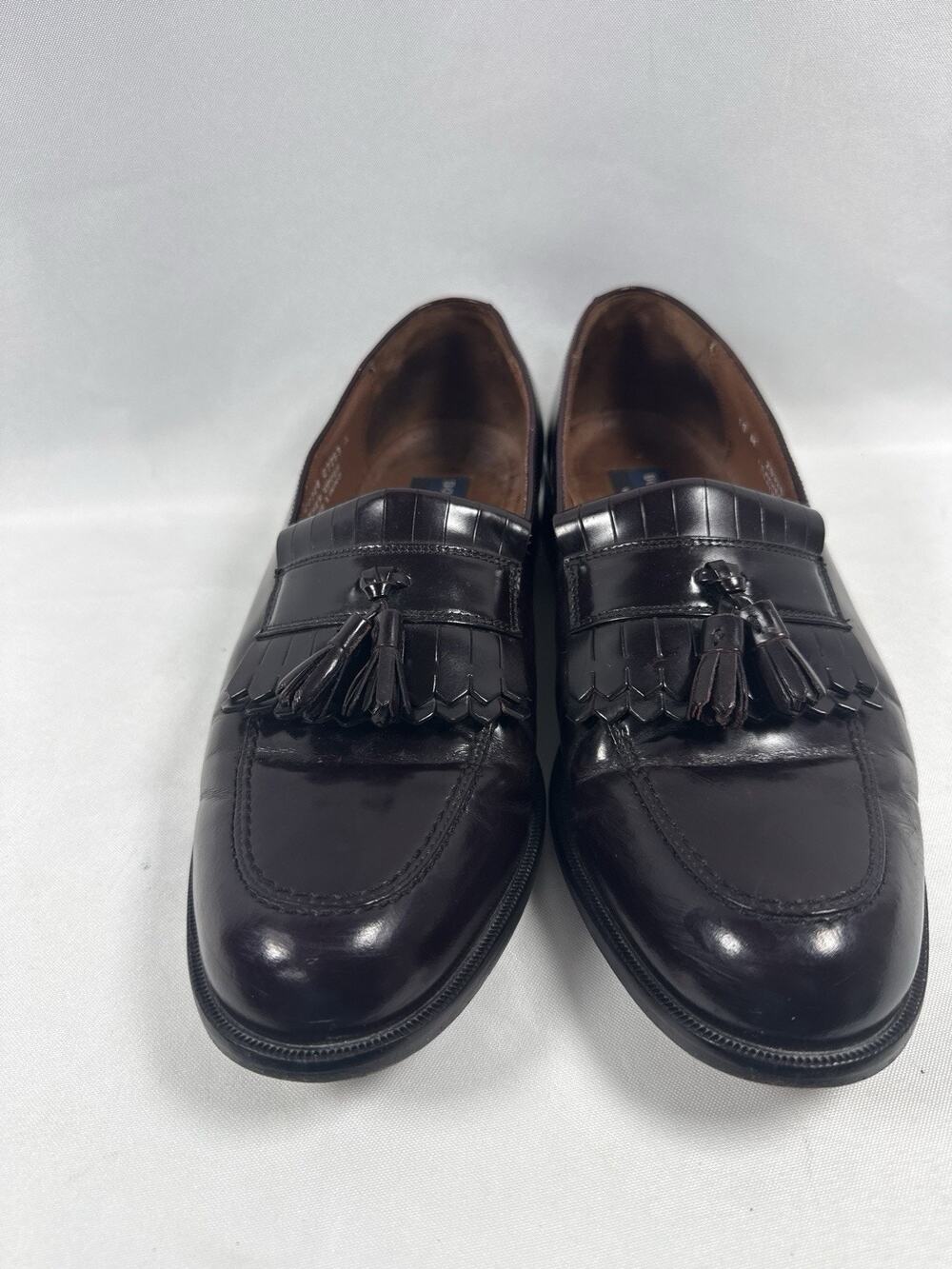 Bostonian Classics Tassel Loafers Burgundy Leather Men’s Size 10M USA